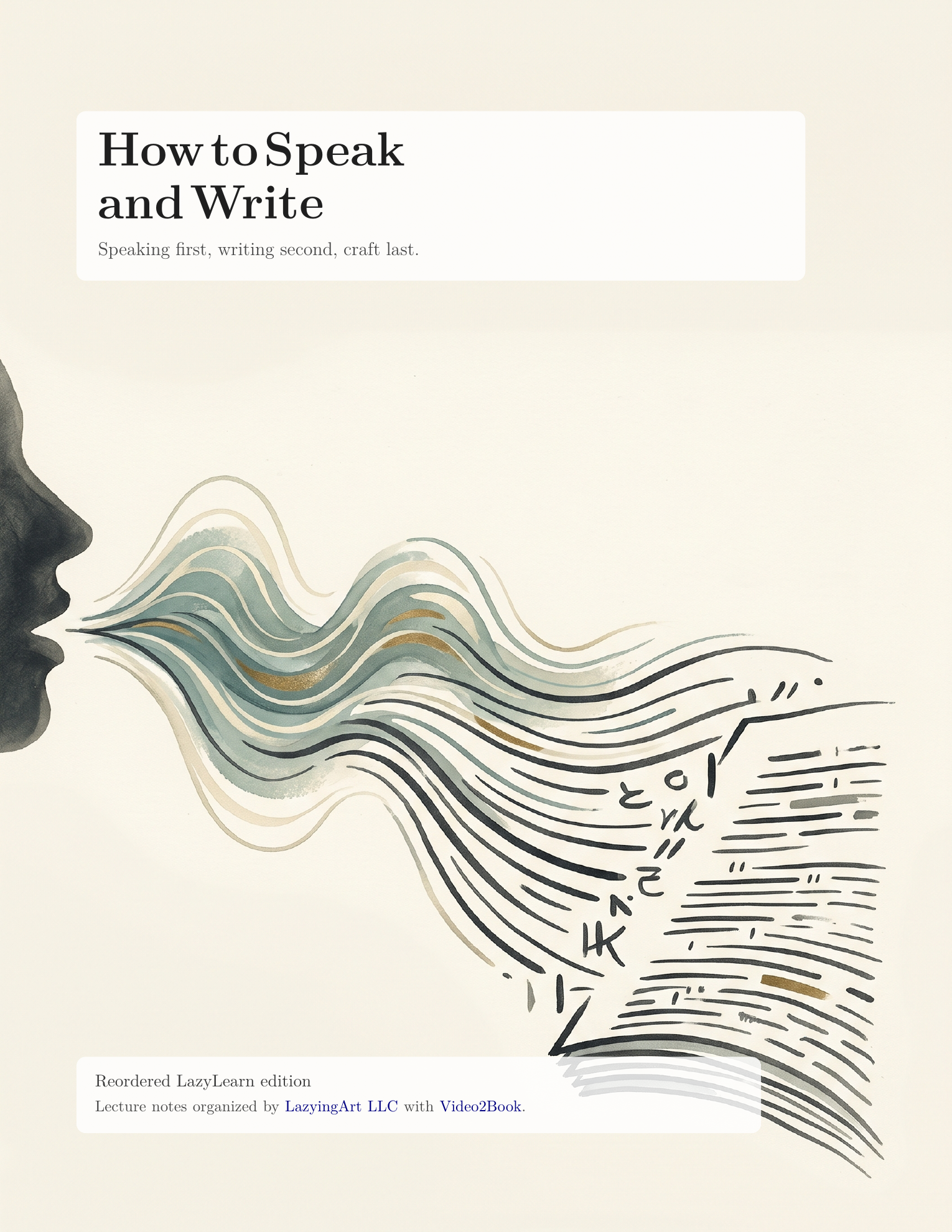 First page preview of How to Speak and Write